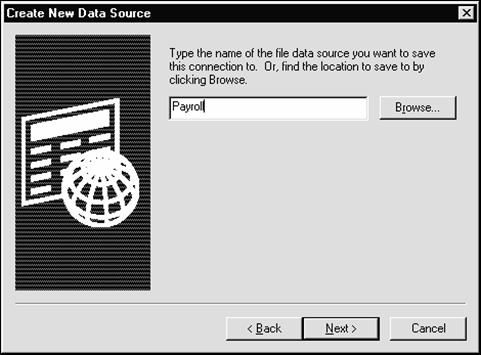 Create New Data Source wizard - 1