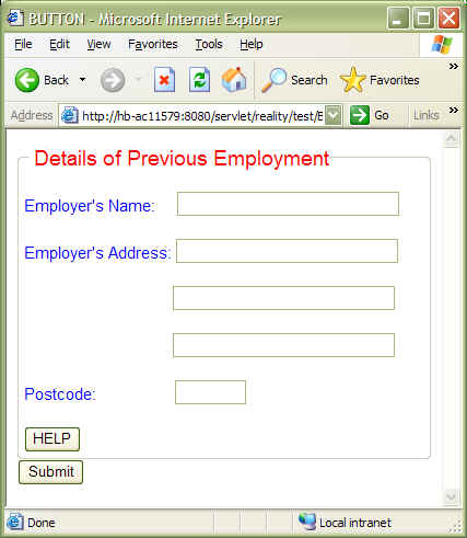 Subroutine result in browser - form