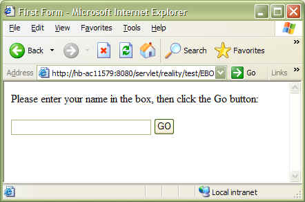 Subroutine result in browser