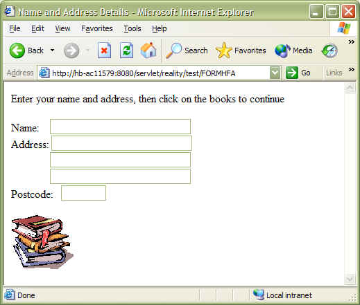 Subroutine result in browser - step 1