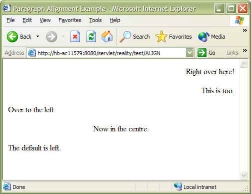 Subroutine result in browser