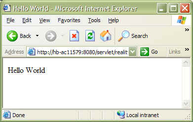 Subroutine result in browser