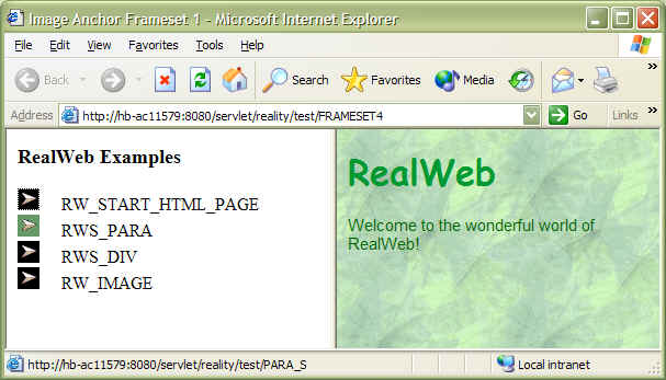 Subroutine result in browser